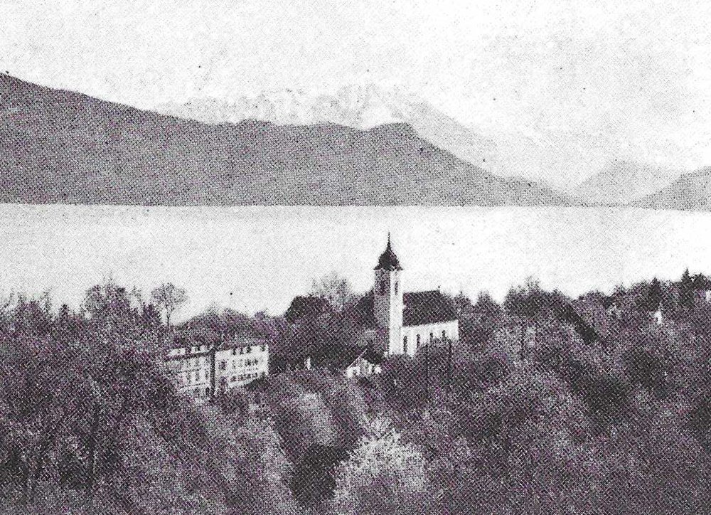 Kirche und Hotel Gottlieben, Ausblick Richtung Süd-Westen