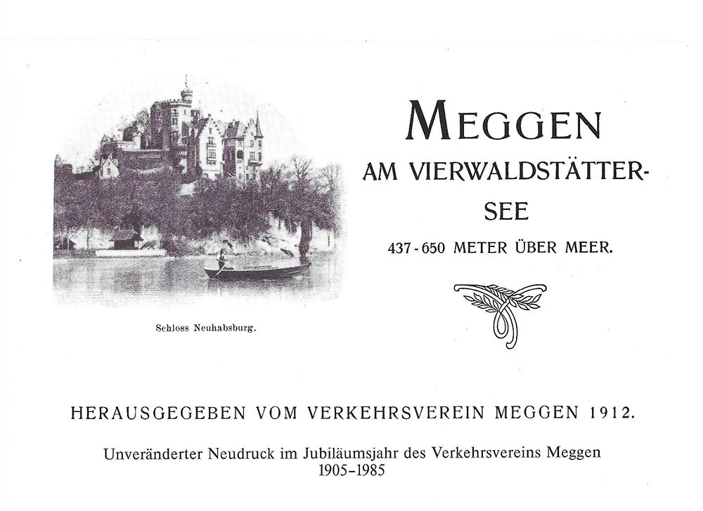Titelseite aus der Broschüre von 1912.